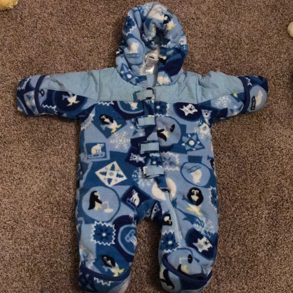 Columbia Other - Columbia Blue Snowsuit very warm zipper Velcro